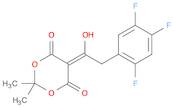 5-1-hydroxy-2-(2,4,5-trifluorophenyl)ethylidene-2,2-dimethyl-1,3-dioxane-4,6-dione