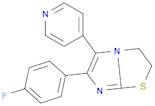 Imidazo[2,1-b]thiazole,6-(4-fluorophenyl)-2,3-dihydro-5-(4-pyridinyl)-