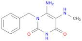 2,4(1H,3H)-Pyrimidinedione,6-amino-5-(methylamino)-1-(phenylmethyl)-