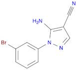 1H-Pyrazole-4-carbonitrile, 5-amino-1-(3-bromophenyl)-