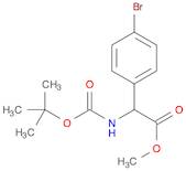 Methyl 2-(4-bromophenyl)-2-((tert-butoxycarbonyl)amino)acetate