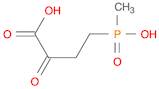 Butanoic acid, 4-(hydroxymethylphosphinyl)-2-oxo-