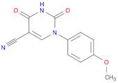 1-(4-Methoxyphenyl)-2,4-dioxo-1,2,3,4-tetrahydropyrimidine-5-carbonitrile