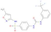 N-(5-Methylisoxazol-3-yl)-4-(3-(3-(trifluoromethyl)phenyl)ureido)benzenesulfonamide