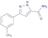 3-(m-Tolyl)-1H-pyrazole-5-carboxamide