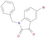 1H-Indole-2,3-dione,5-bromo-1-(phenylmethyl)-