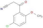 3-(5-CHLORO-2-METHOXY-PHENYL)-3-OXO-PROPIONITRILE