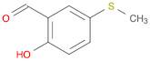 Benzaldehyde, 2-hydroxy-5-(methylthio)-