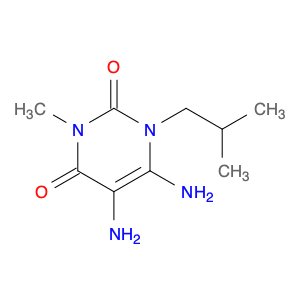 2,4(1H,3H)-Pyrimidinedione, 5,6-diamino-3-methyl-1-(2-methylpropyl)-