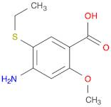 2-Methoxy-4-amino-5-ethylthiobenzoic acid