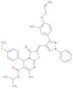 propan-2-yl 4-methyl-8-[[3-(3-methyl-4-prop-2-enoxy-phenyl)-1-phenyl-pyrazol-4-yl]methylidene]-2...