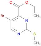 4-PyriMidinecarboxylic acid, 5-broMo-2-(Methylthio)-, ethyl ester