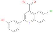 6-CHLORO-2-(3-HYDROXY-PHENYL)-QUINOLINE-4-CARBOXYLIC ACID