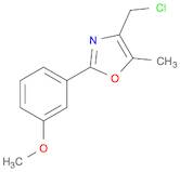 4-(CHLOROMETHYL)-2-(3-METHOXYPHENYL)-5-METHYL-1,3-OXAZOLE