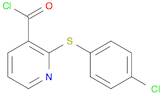 3-Pyridinecarbonylchloride, 2-[(4-chlorophenyl)thio]-