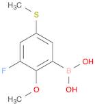 (3-Fluoro-2-methoxy-5-(methylthio)phenyl)boronic acid