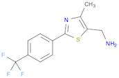 (4-Methyl-2-(4-(trifluoromethyl)phenyl)thiazol-5-yl)methanamine