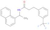 N-(1-(Naphthalen-1-yl)ethyl)-3-(3-(trifluoromethyl)phenyl)propanamide