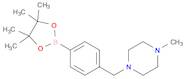 1-methyl-4-{[4-(tetramethyl-1,3,2-dioxaborolan-2-yl)phenyl]methyl}piperazine