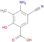 Benzoic acid,4-amino-5-cyano-2-hydroxy-3-methyl-