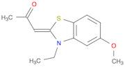 2-Propanone, 1-(3-ethyl-5-methoxy-2(3H)-benzothiazolylidene)-, (1Z)-