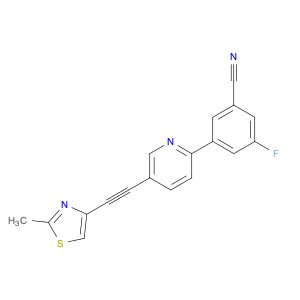 3-Fluoro-5-(5-((2-methylthiazol-4-yl)ethynyl)pyridin-2-yl)benzonitrile