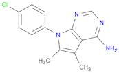 9-(4-chlorophenyl)-7,8-dimethyl-2,4,9-triazabicyclo[4.3.0]nona-1,3,5,7-tetraen-5-amine