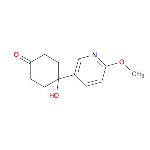 4-Hydroxy-4-(6-methoxypyridin-3-yl)cyclohexanone