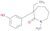 3-ETHYL-3-(3-HYDROXYPHENYL)-1-METHYLAZEPAN-2-ONE