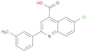 6-CHLORO-2-(3-METHYLPHENYL)QUINOLINE-4-CARBOXYLIC ACID