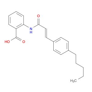 Benzoic acid, 2-[[(2E)-1-oxo-3-(4-pentylphenyl)-2-propenyl]amino]-