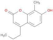 2H-1-Benzopyran-2-one, 7-hydroxy-8-methyl-4-propyl-