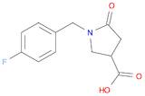 3-Pyrrolidinecarboxylicacid, 1-[(4-fluorophenyl)methyl]-5-oxo-