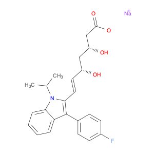 Sodium (3R,5S,E)-7-(3-(4-fluorophenyl)-1-isopropyl-1H-indol-2-yl)-3,5-dihydroxyhept-6-enoate