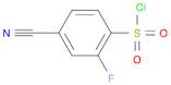 Benzenesulfonyl chloride, 4-cyano-2-fluoro-