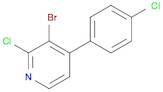 Pyridine, 3-bromo-2-chloro-4-(4-chlorophenyl)-