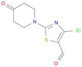 4-CHLORO-2-(4-OXO-PIPERIDINYL)-5-THIAZOLECARBOXALDEHYDE