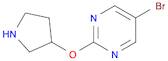 5-BROMO-2-(PYRROLIDIN-3-YLOXY)PYRIMIDINE