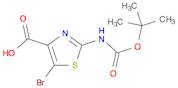 4-Thiazolecarboxylicacid, 5-bromo-2-[[(1,1-dimethylethoxy)carbonyl]amino]-