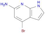 4-Bromo-1H-pyrrolo[2,3-b]pyridin-6-amine