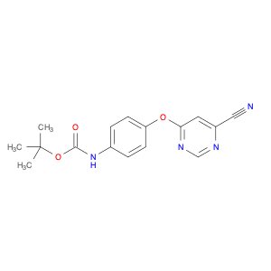 tert-Butyl (4-((6-cyanopyrimidin-4-yl)oxy)phenyl)carbamate