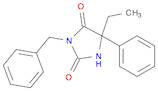 5-ETHYL-5-PHENYL-3-BENZYL-2,4-IMIDAZOLIDINEDIONE