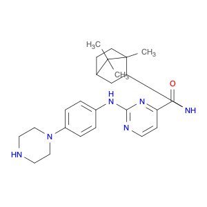 2-((4-(PIPERAZIN-1-YL)PHENYL)AMINO)-N-(1,7,7-TRIMETHYLBICYCLO[2.2.1]HEPTAN-2-YL)PYRIMIDINE-4-CARBO…