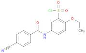 5-(4-Cyanobenzamido)-2-ethoxybenzene-1-sulfonyl chloride