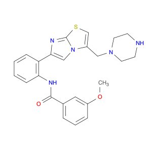3-Methoxy-N-(2-(3-(piperazin-1-ylmethyl)imidazo[2,1-b]thiazol-6-yl)phenyl)benzamide