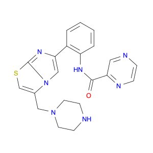 N-(2-(3-(Piperazin-1-ylmethyl)imidazo[2,1-b]thiazol-6-yl)phenyl)pyrazine-2-carboxamide