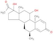 Pregna-1,4-diene-3,20-dione,11,17-dihydroxy-6-methyl-, (6a,11b)-