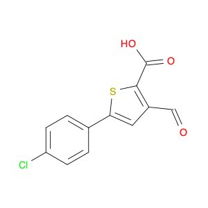 5-(4-Chlorophenyl)-3-formylthiophene-2-carboxylic acid