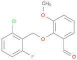 2-[(2-CHLORO-6-FLUOROBENZYL)OXY]-3-METHOXYBENZALDEHYDE