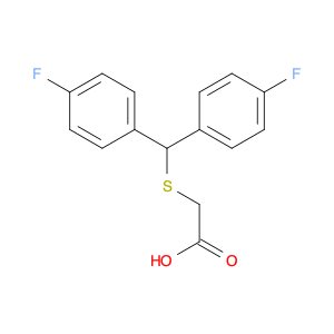 2-((Bis(4-fluorophenyl)methyl)thio)acetic acid